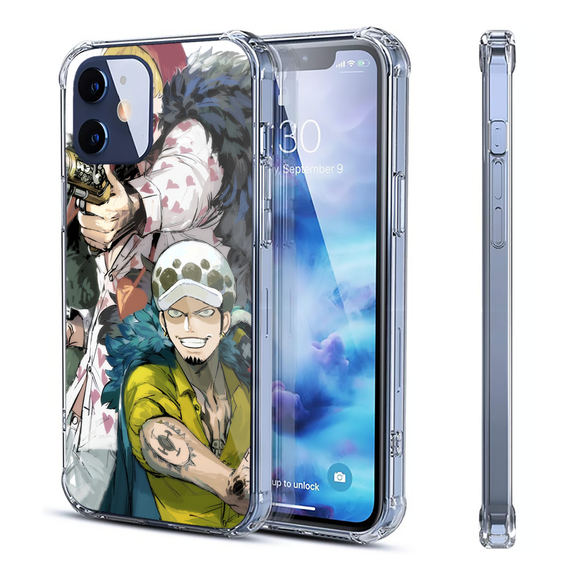 （画像用） ワンピース ONE PIECE 【iPhone 12シリーズ対応】透明スマホケース（クリアソフトケース）